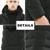 BOYUAN Winter Jacket Mens Hooded Parka
