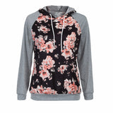 Women's Winter Floral Loose Sweatshirt