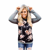 Women's Winter Floral Loose Sweatshirt