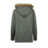 Womens Hooded Cotton Winter Warm Long Jacket Outwear Coat
