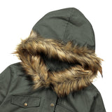 Womens Hooded Cotton Winter Warm Long Jacket Outwear Coat