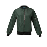 JENDIA Women's Casual Bomber Jacket